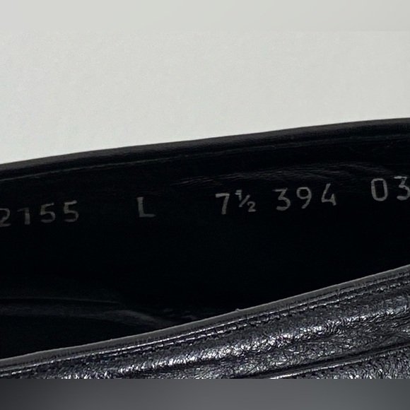 Moreschi Made in Italy Black Leather Loafer Mens Dress Shoes Size 7.5 - Picture 8 of 10